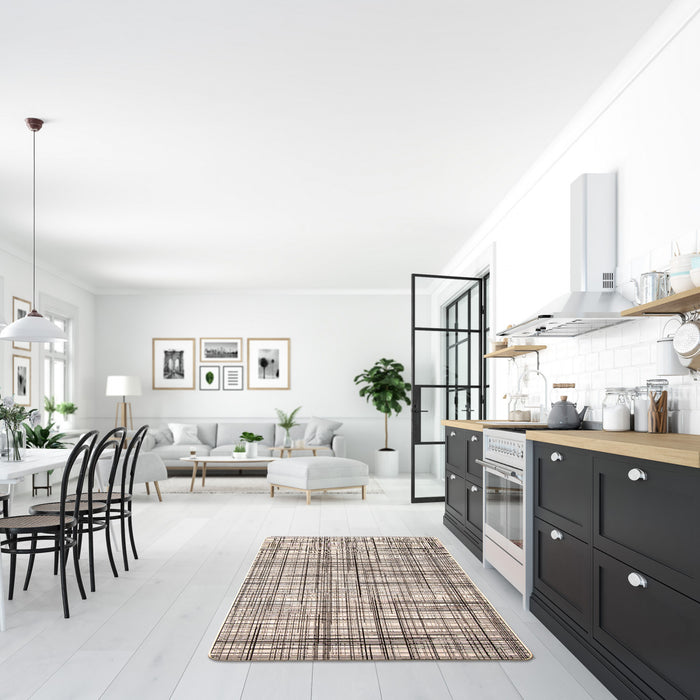 Carpette Panthea crème - 2 pi 2 po x 6 pi 7 po