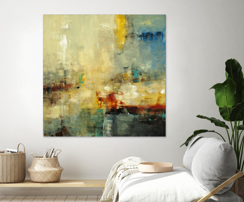 Œuvre d’art murale Giant Art « Look Before You Leap » 54 x 54