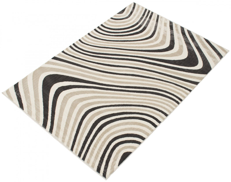 Carpette Nikkos taupe 4 pi 7 po x 6 pi 7 po