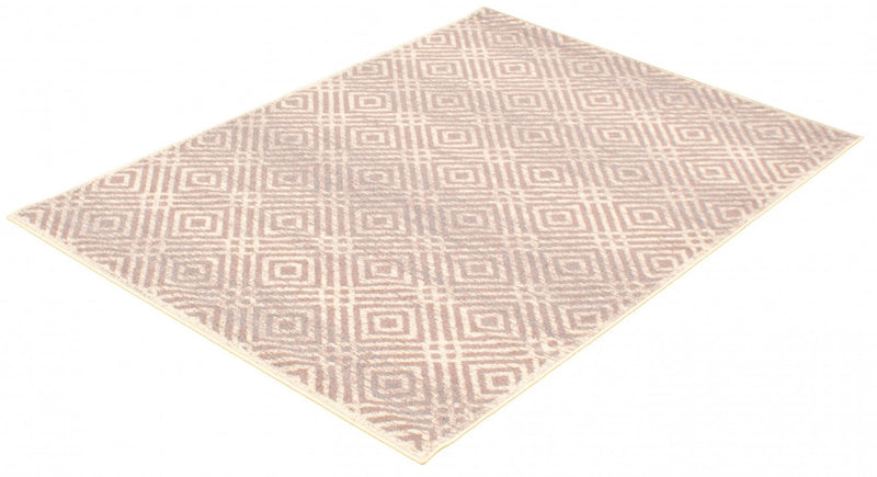Carpette Electra argent-rose - 7 pi 10 pox 10 pi 2 po