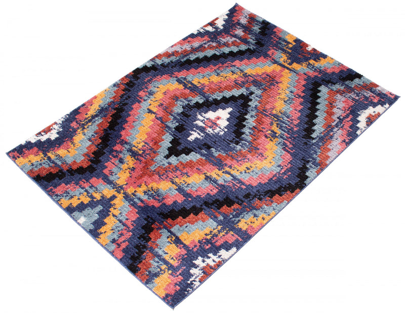 Carpette Paloma Casa bleu marine - 6 pi 7 po x 9 pi 6 po