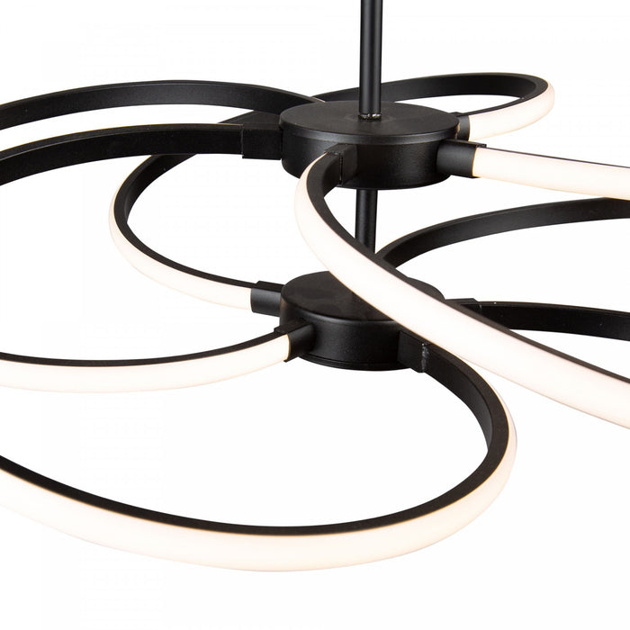 Luminaire suspendu Equinox noir à DEL de 40 W