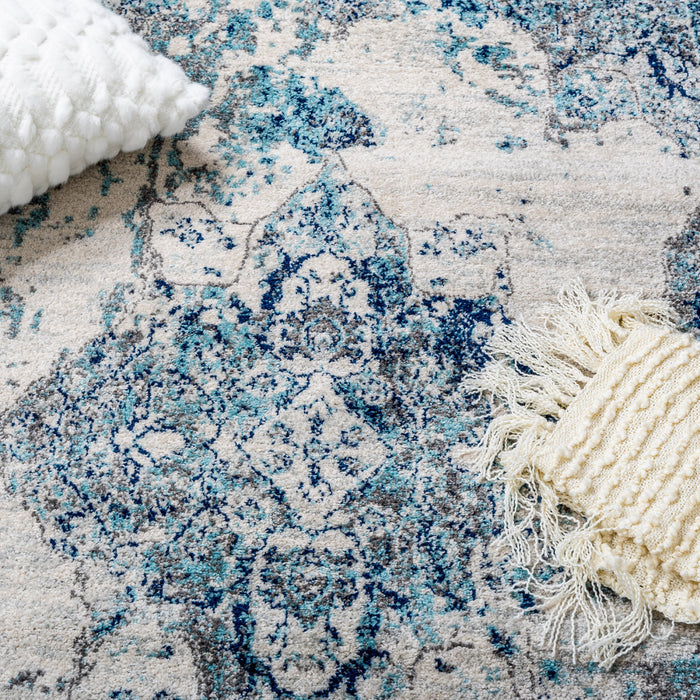 Carpette Roma Diamond bleue 4 x 6