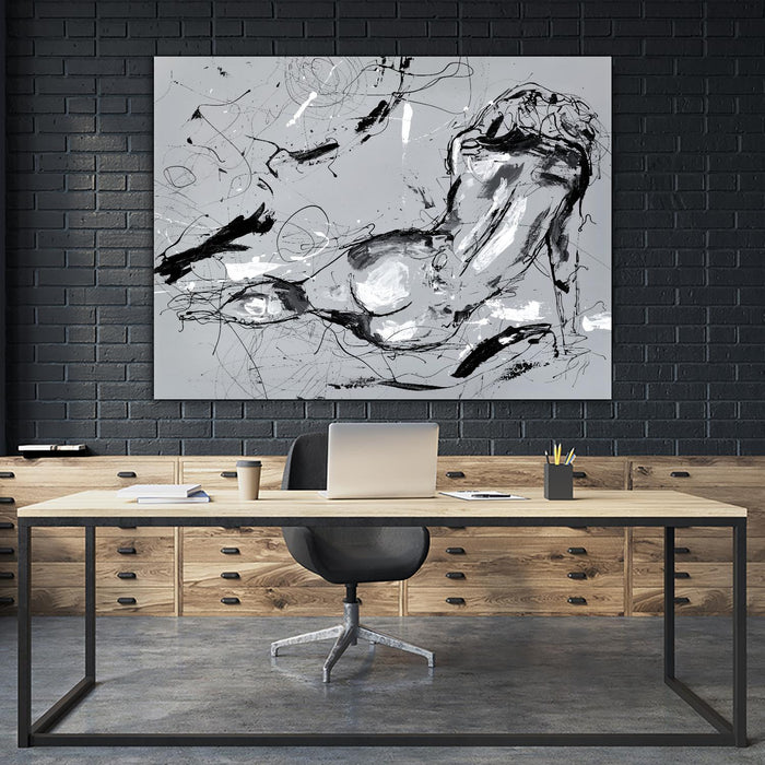 Œuvre d’art murale Giant Art « Nude Figure 3 » 72 x 54