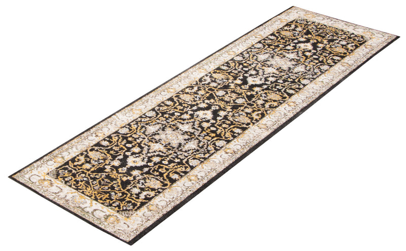 Carpette Legacy noire lavable à la machine - 2 pi 6 po x 8 pi 0 po