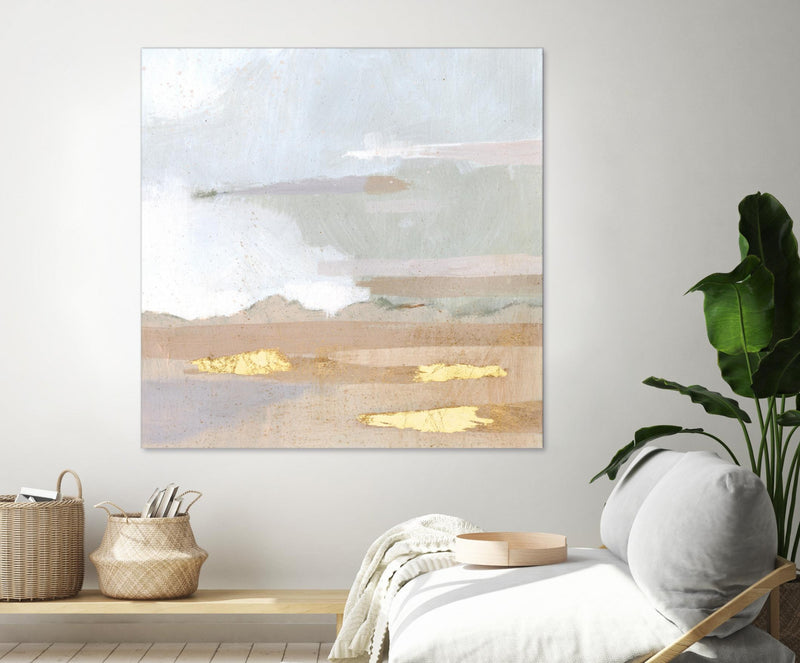 Œuvre d’art murale Giant Art « Abstract Coastland I » 54 x 54