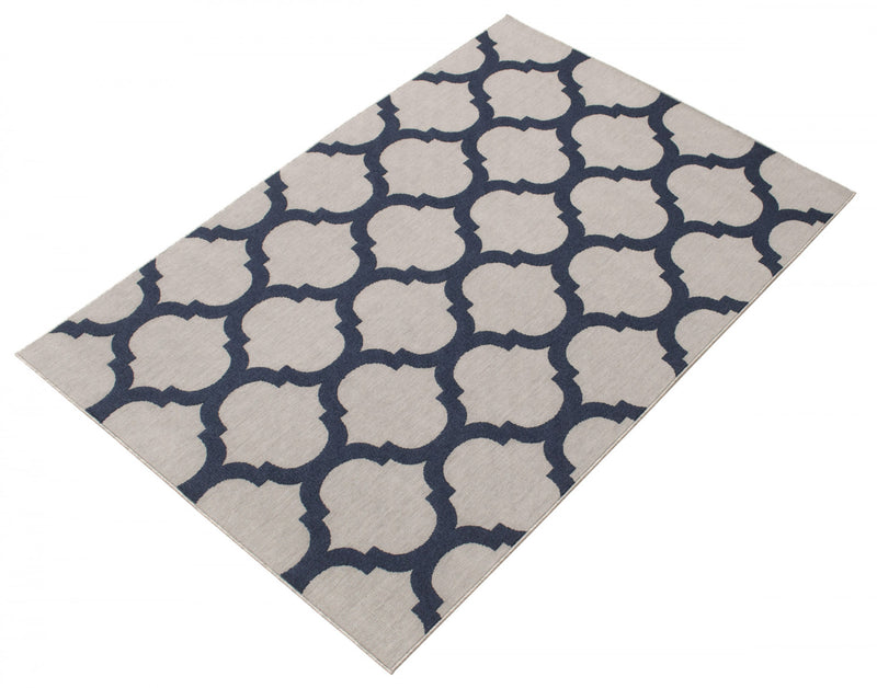 Carpette Sophie grisebleu marine - 3 pi 11 po x 5 pi 7 po