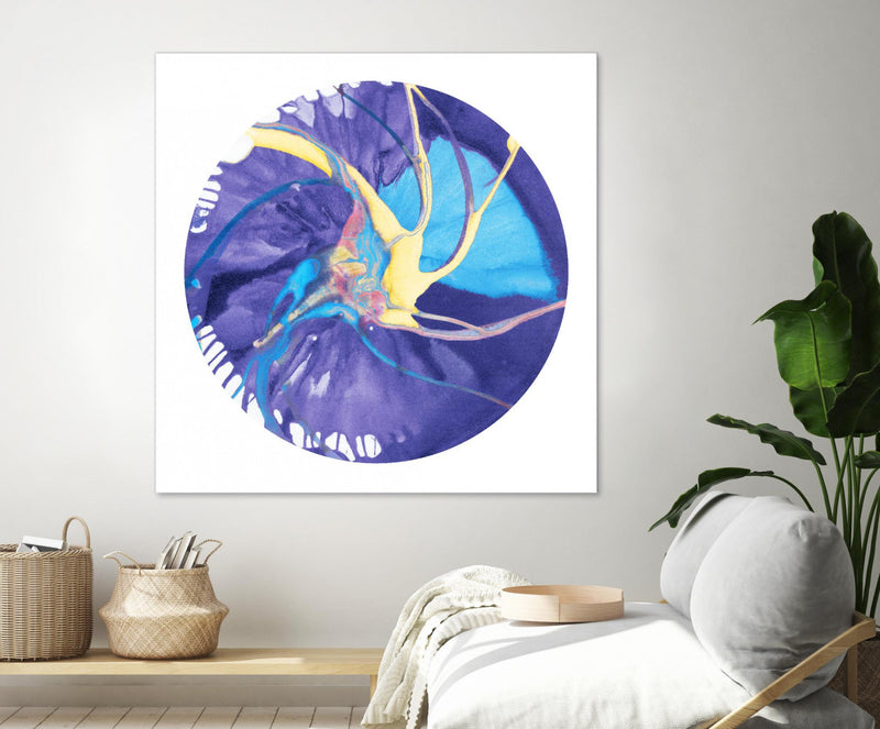 Œuvre d’art murale Giant Art « Spin Art 26 » 72 x 72