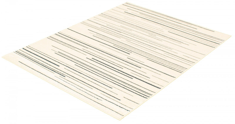 Carpette Faith crème-couleur pétrole - 7 pi 10 pox 10 pi 2 po