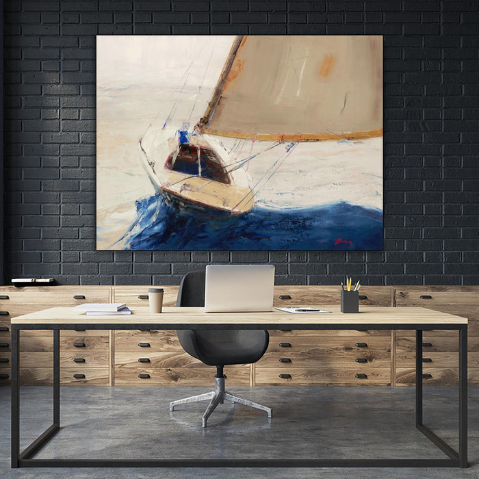 Œuvre d’art murale Giant Art « Single Handed » 72 x 54