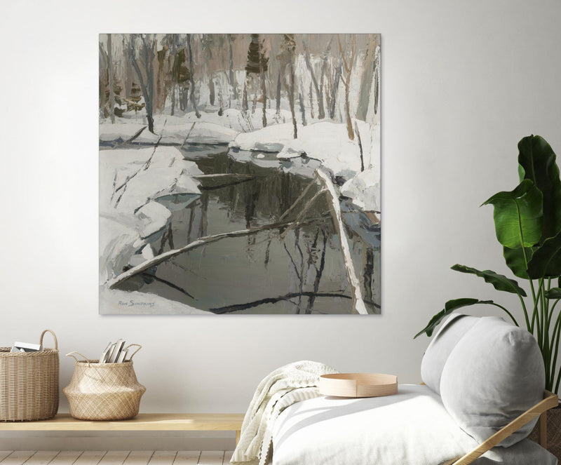 Œuvre d’art murale Giant Art « In The Deep Woods » 54 x 54