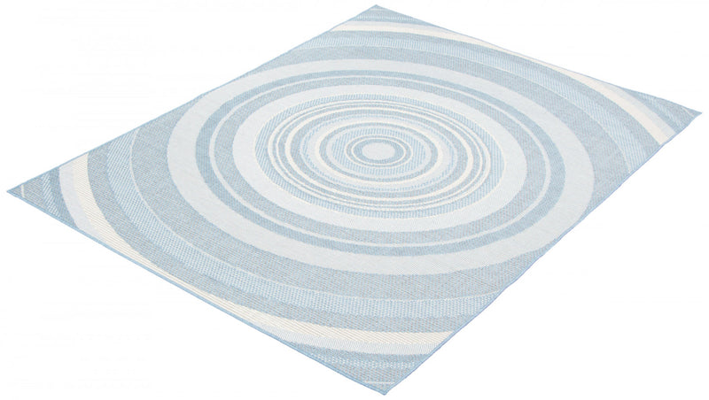 Carpette Neisha Modern bleu clair 6 pi 7 po x 9 pi 6 po