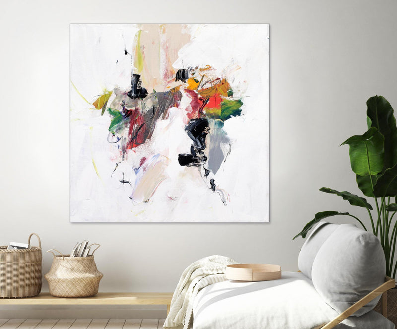 Œuvre d’art murale Giant Art « Go For It » 54 x 54