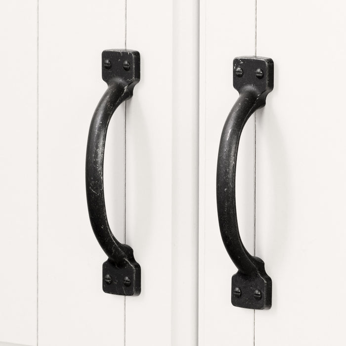 Farnel Armoire de rangement avec 2 portes - Blanc solide