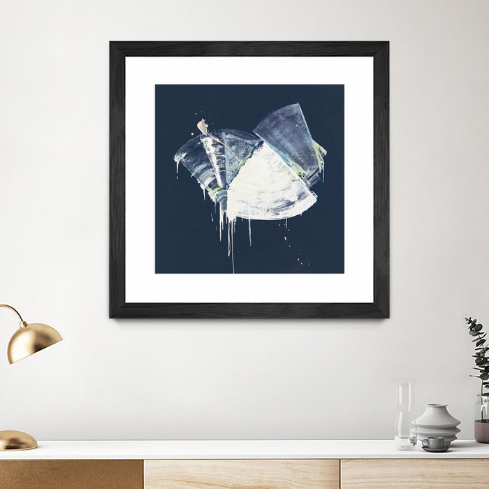 Œuvre d’art murale encadrée noire et mate « Bells In Motion » 30 x 30