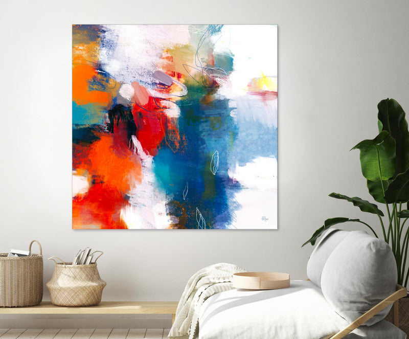 Œuvre d’art murale Giant Art « It's A Party Ii » 54 x 54