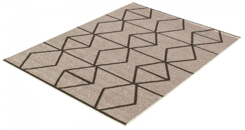 Carpette Anandi gris-brune - 3 pi 11 pox 5 pi 7 po