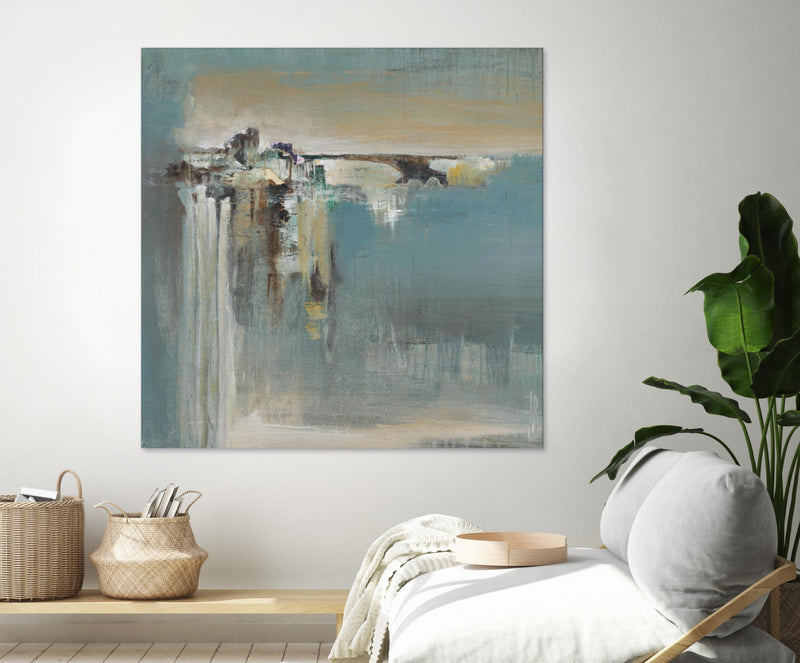 Œuvre d’art murale Giant Art « Fragmented Fields » 54 x 54