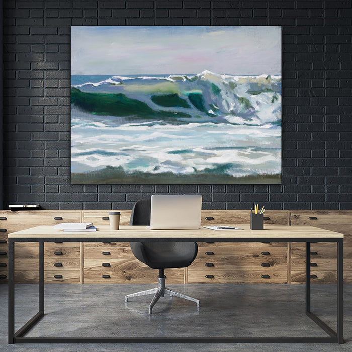 Œuvre d’art murale Giant Art « Shore Break 2 » 72 x 54