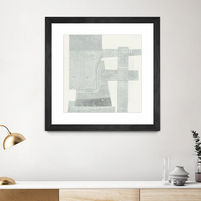 Œuvre d’art murale encadrée noire et mate « Orien » 30 x 30