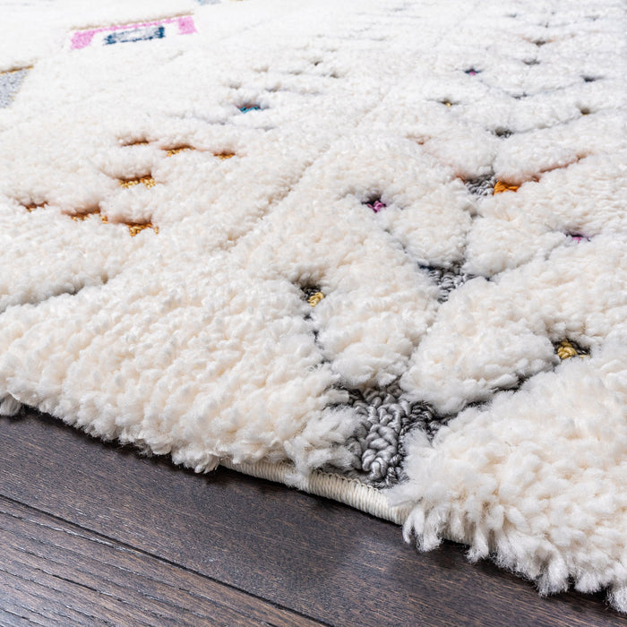 Carpette Lola à motifs de diamants 5 x 8