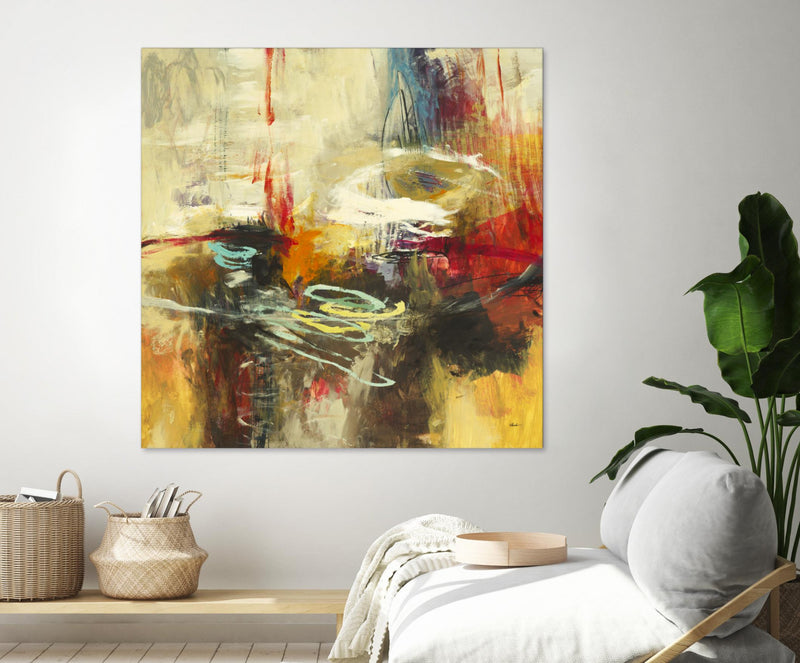 Œuvre d’art murale Giant Art « Instictual Beauty Ii » 72 x 72