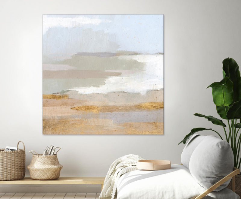 Œuvre d’art murale Giant Art « Abstract Coastland Ii » 54 x 54