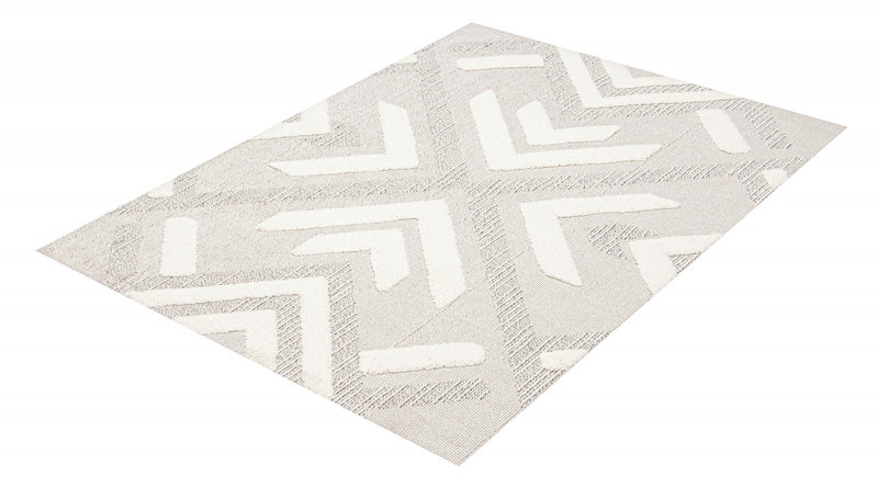 Carpette Tyisha grise - 6 pi 7 po x 9 pi 6 po