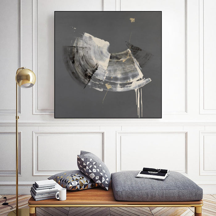 Œuvre d’art murale sur toile encadrée noire « Elegance » 20 x 20