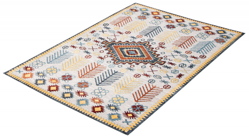 Carpette Gypsy grise lavable à la machine - 8 pi 0 po x 10 pi 0 po