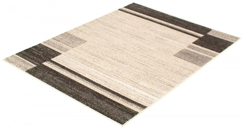 Carpette Aya ivoire-Taupe - 3 pi 11 pox 5 pi 3 po