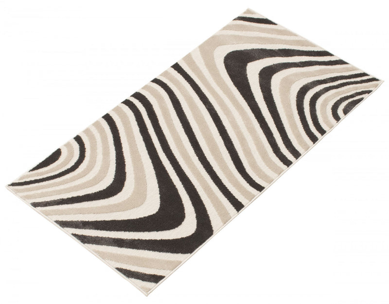Carpette Nikkos taupe 2 pi 8 po x 4 pi 11 po