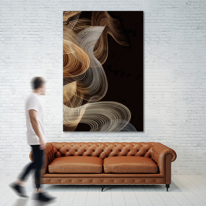 Œuvre d’art murale Giant Art « Smokey Lines » 72 x 48