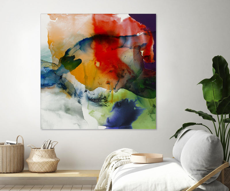 Œuvre d’art murale Giant Art « Vibrant Terrain I » 72 x 72