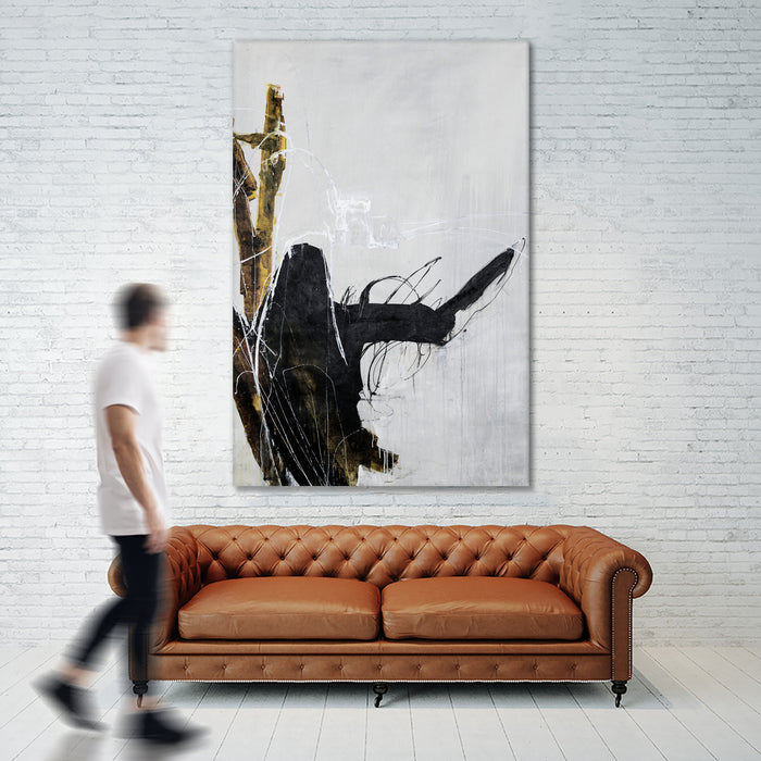 Œuvre d’art murale Giant Art « Lever Down » 84 x 54