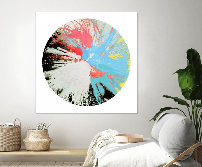 Œuvre d’art murale Giant Art « Spin Art 10 » 72 x 72