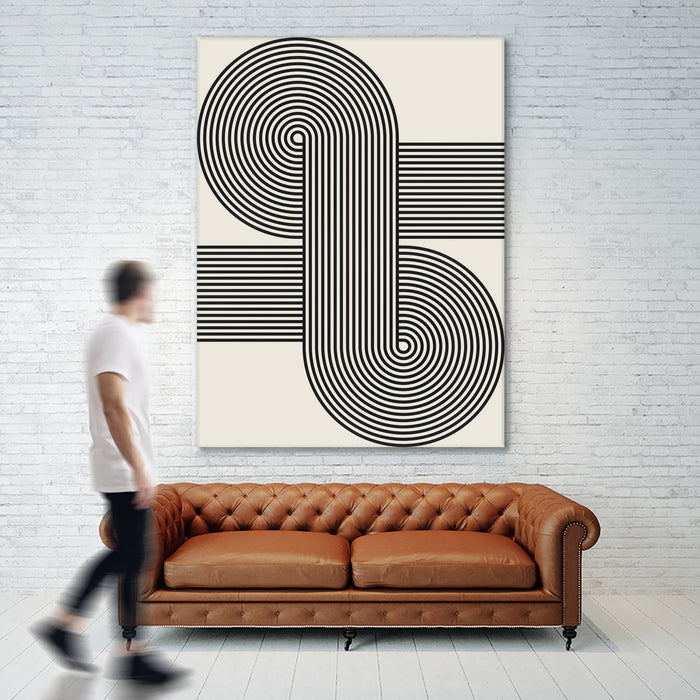 Œuvre d’art murale Giant Art « Simplicity Xv » 72 x 54