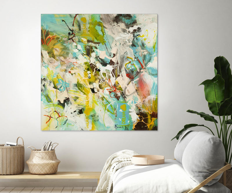Œuvre d’art murale Giant Art « Sweet Dream I » 72 x 72