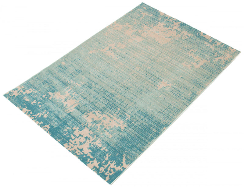 Carpette Janaki bleu sarcelle 5 pi 3 po x 7 pi 7 po