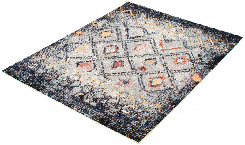 Carpette Makondo Classic bleu - 8 pi 0 pox 10 pi 0 po