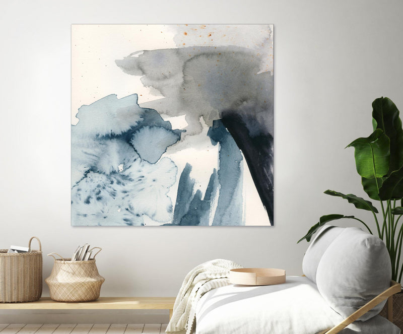 Œuvre d’art murale Giant Art « Winter Current Iii » 54 x 54