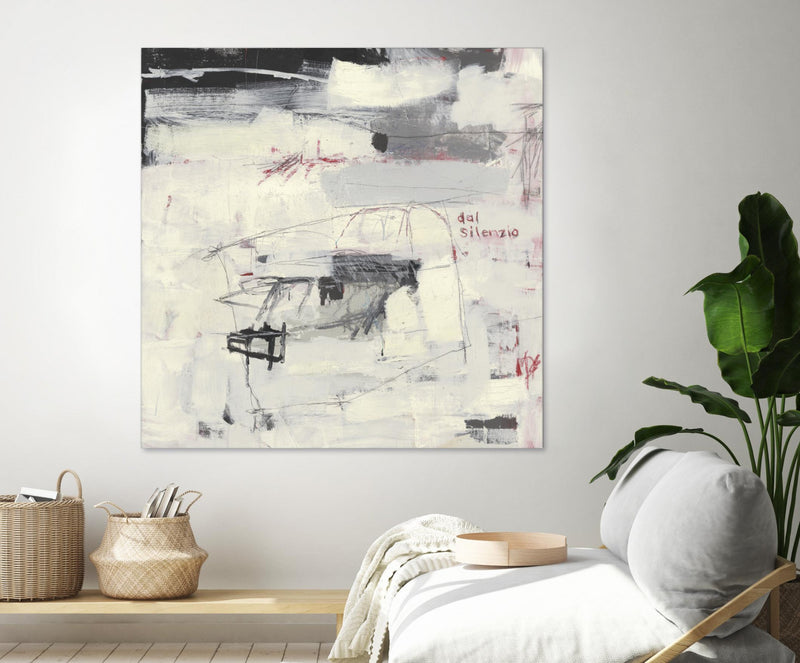 Œuvre d’art murale Giant Art « Structures From Silence » 72 x 72