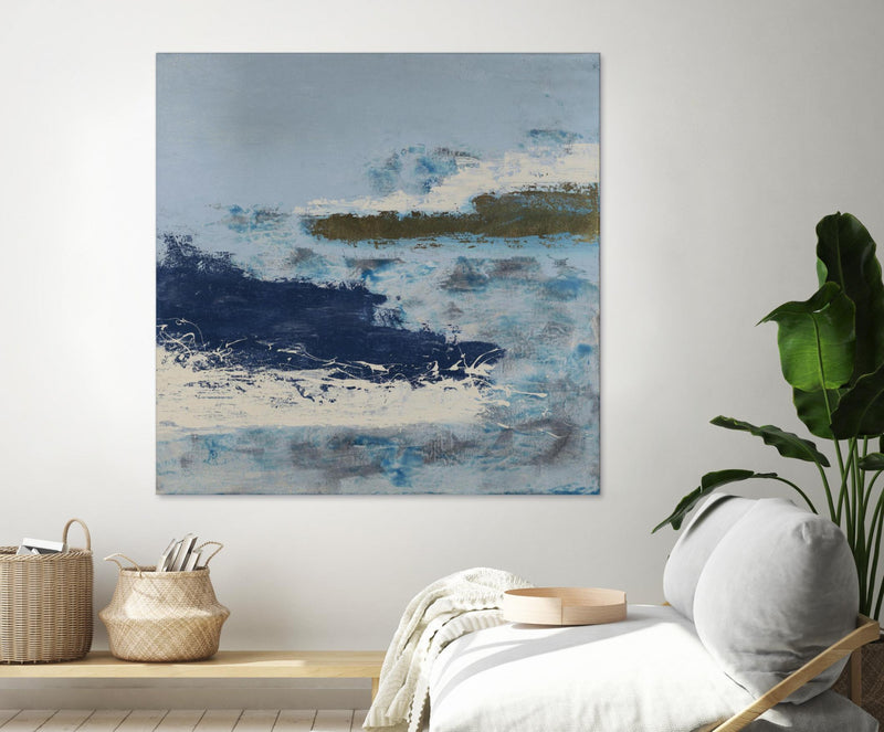 Œuvre d’art murale Giant Art « Washing To Shore » 54 x 54