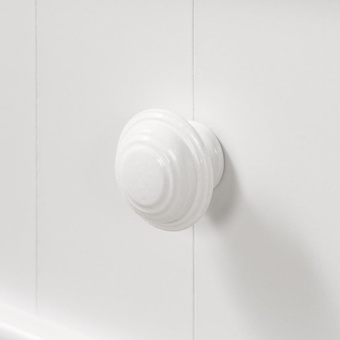 Savannah Table à langer Étroit - Blanc solide