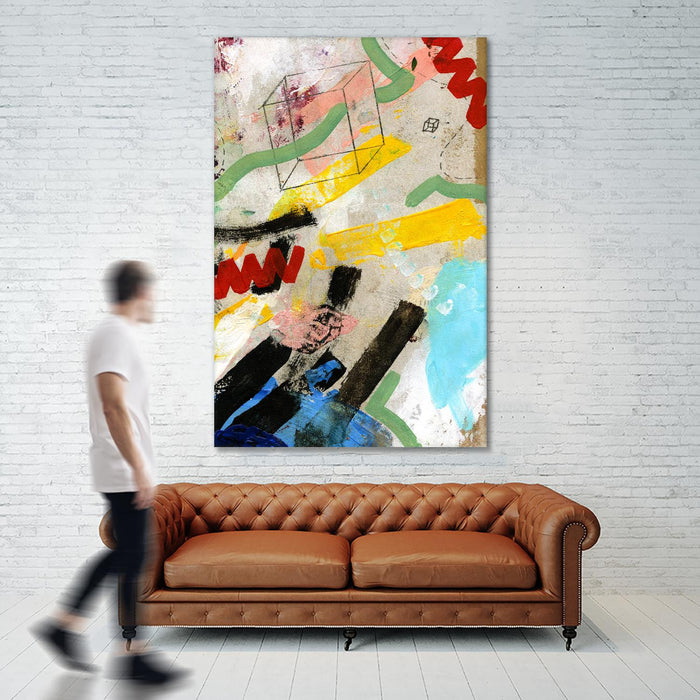 Œuvre d’art murale Giant Art « Palette 2 » 72 x 48