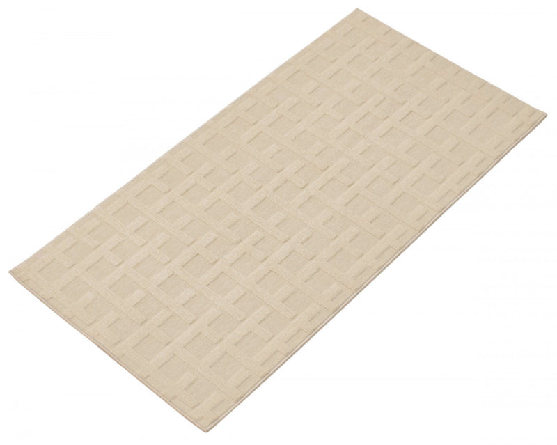 Carpette Brangane ivoire 2 pi 8 po x 4 pi 11 po