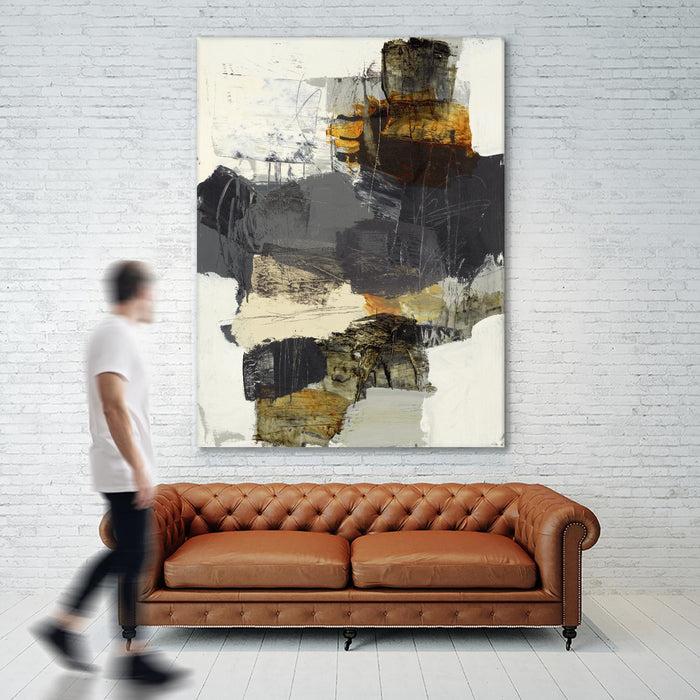 Œuvre d’art murale Giant Art « Monochrome Manta Iv » 72 x 54
