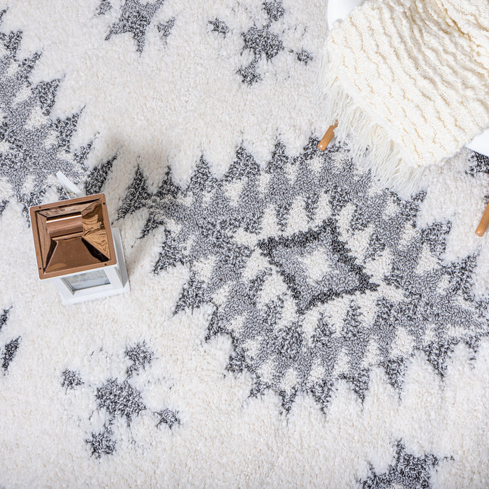 Carpette Lola Diamond grise 5 x 8