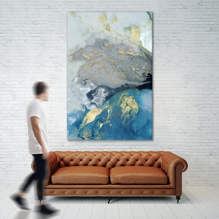 Œuvre d’art murale Giant Art « Ocean Splash I » 84 x 54