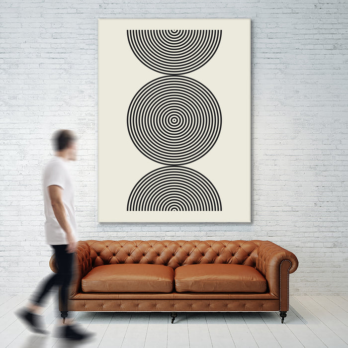 Œuvre d’art murale Giant Art « Simplicity Ii » 72 x 54